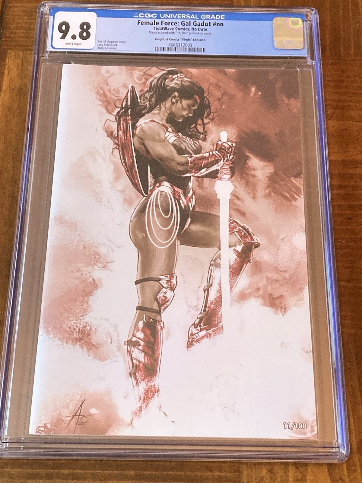 #11/100 Female Force: Gal Gadot nn CGC 9.8 White Pages (Wonder Woman)