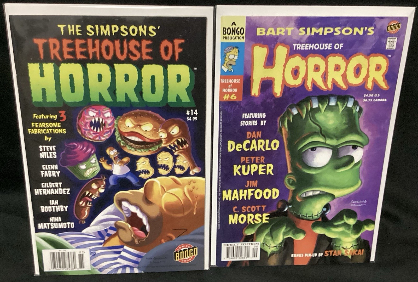 SIMPSONS TREEHOUSE OF HORROR #14 RARE NEWSSTAND BART #6 RARE FIRST PRINTING! LOW