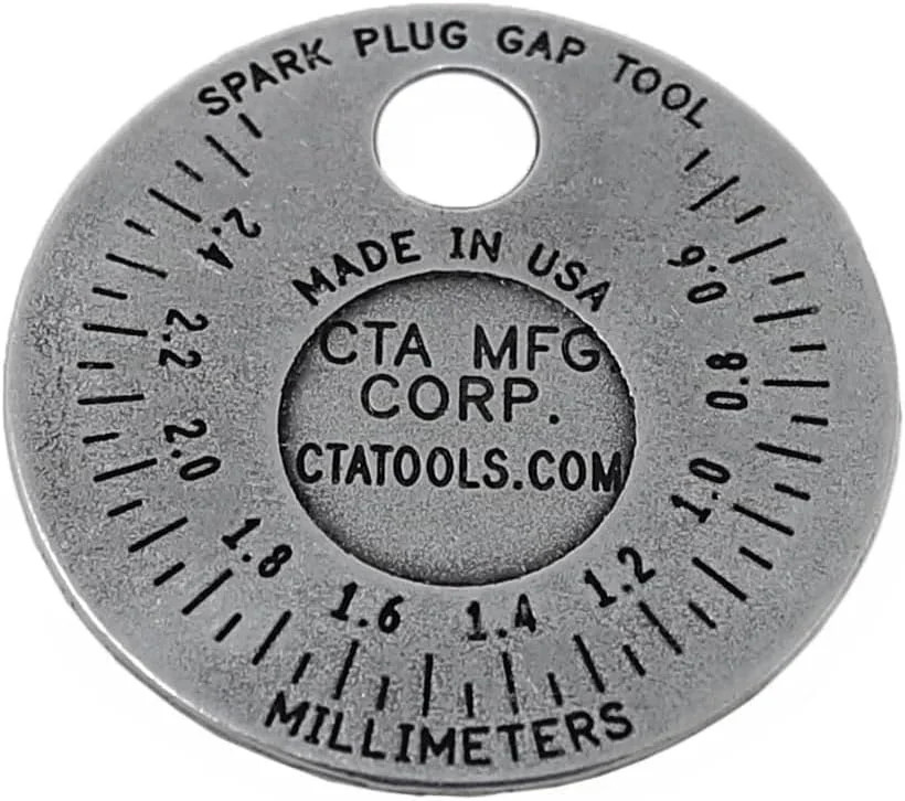 CTA Tools 3235 Spark Plug Gapper: Coin-Style Spark Plug Gap Tool, 0.020″-0.100″