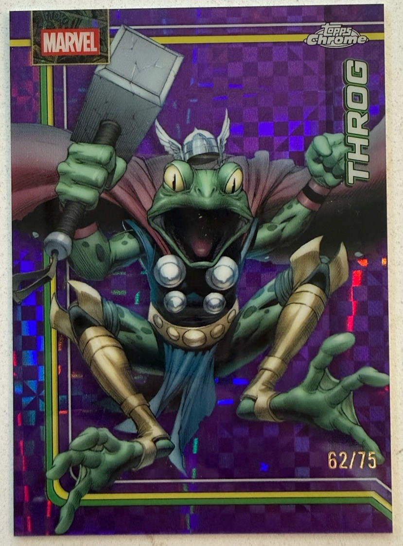 2026 Topps Chrome Marvel Throg Purple Refractor /75