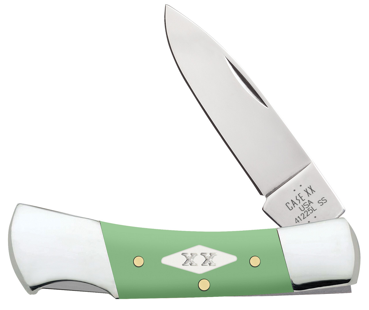 Case xx Knives Lockback Mint Green Synthetic 63836 Stainless Pocket Knife