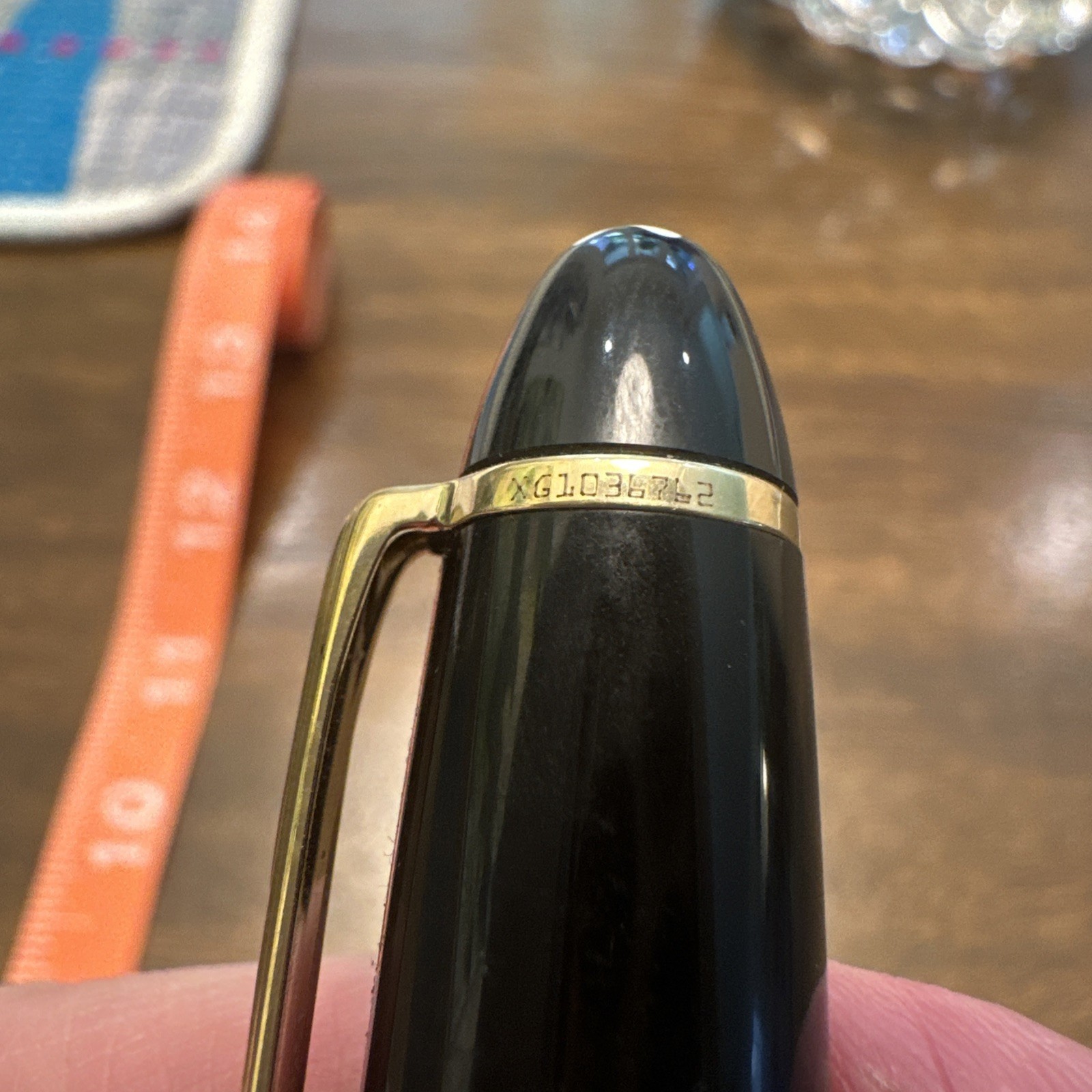 MONTBLANC Meisterstuck Document Marker 166 LeGrand Black & Gold Highlighter Pen