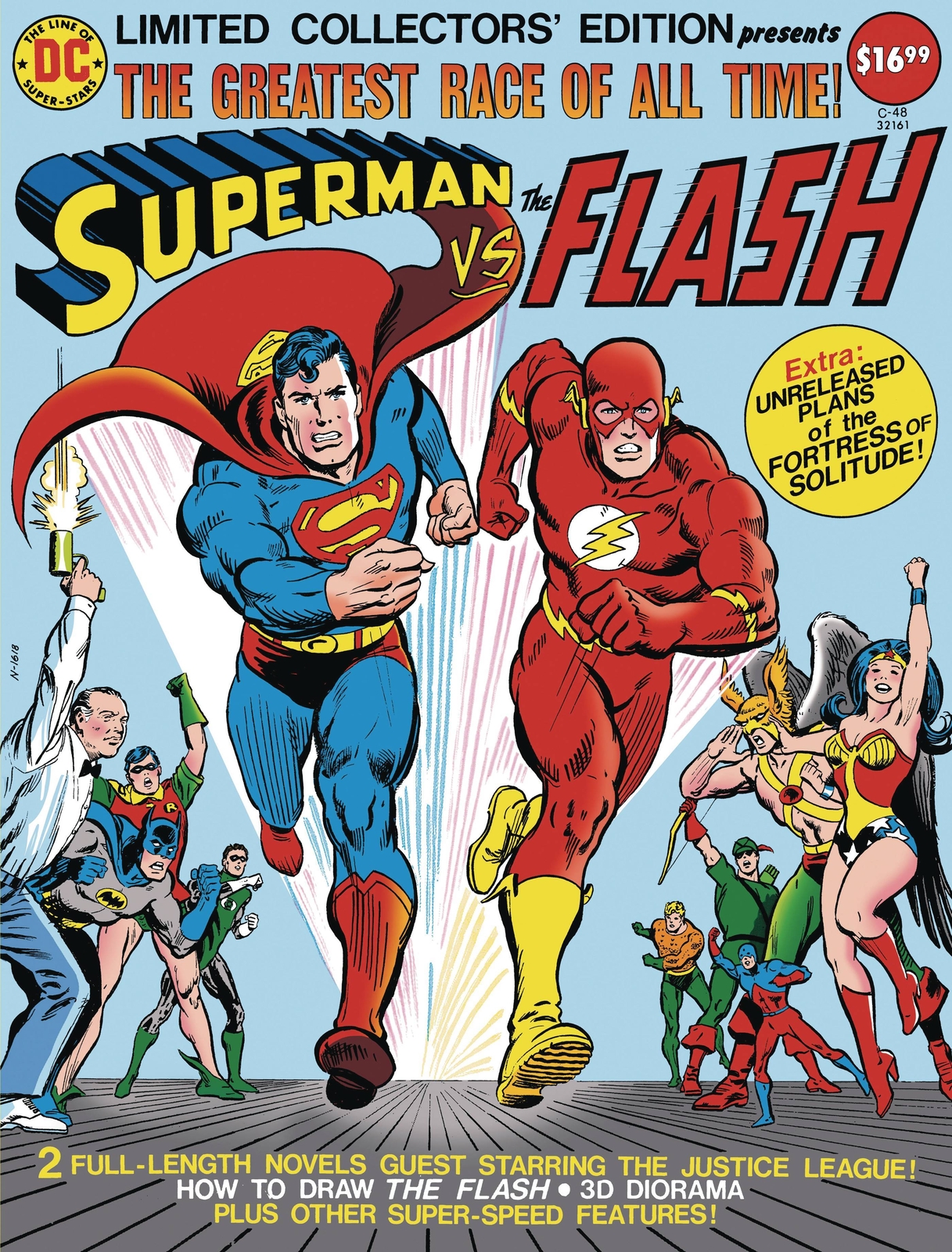 LIMITED COLLECTORS EDITION #48 SUPERMAN VS THE FLASH FACSIMILE EDITION COVER