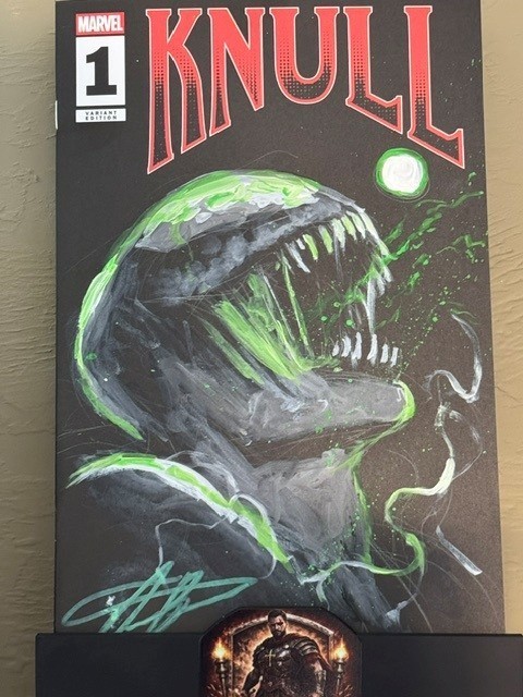 KNULL #1 – BLANK SKETCH VARIANT COVER- Venom by Aaron Bartling w/COA