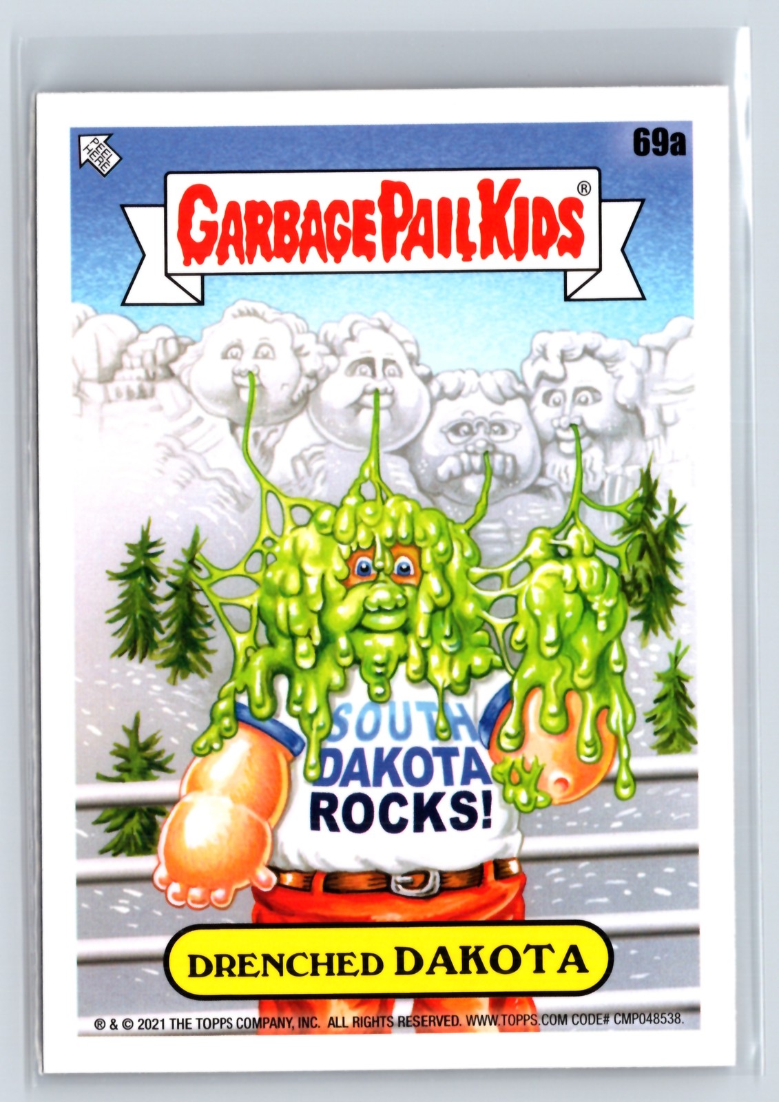 2022 on Vacation GPK Garbage Pail Kids Goes Drenched DAKOTA Base #69a