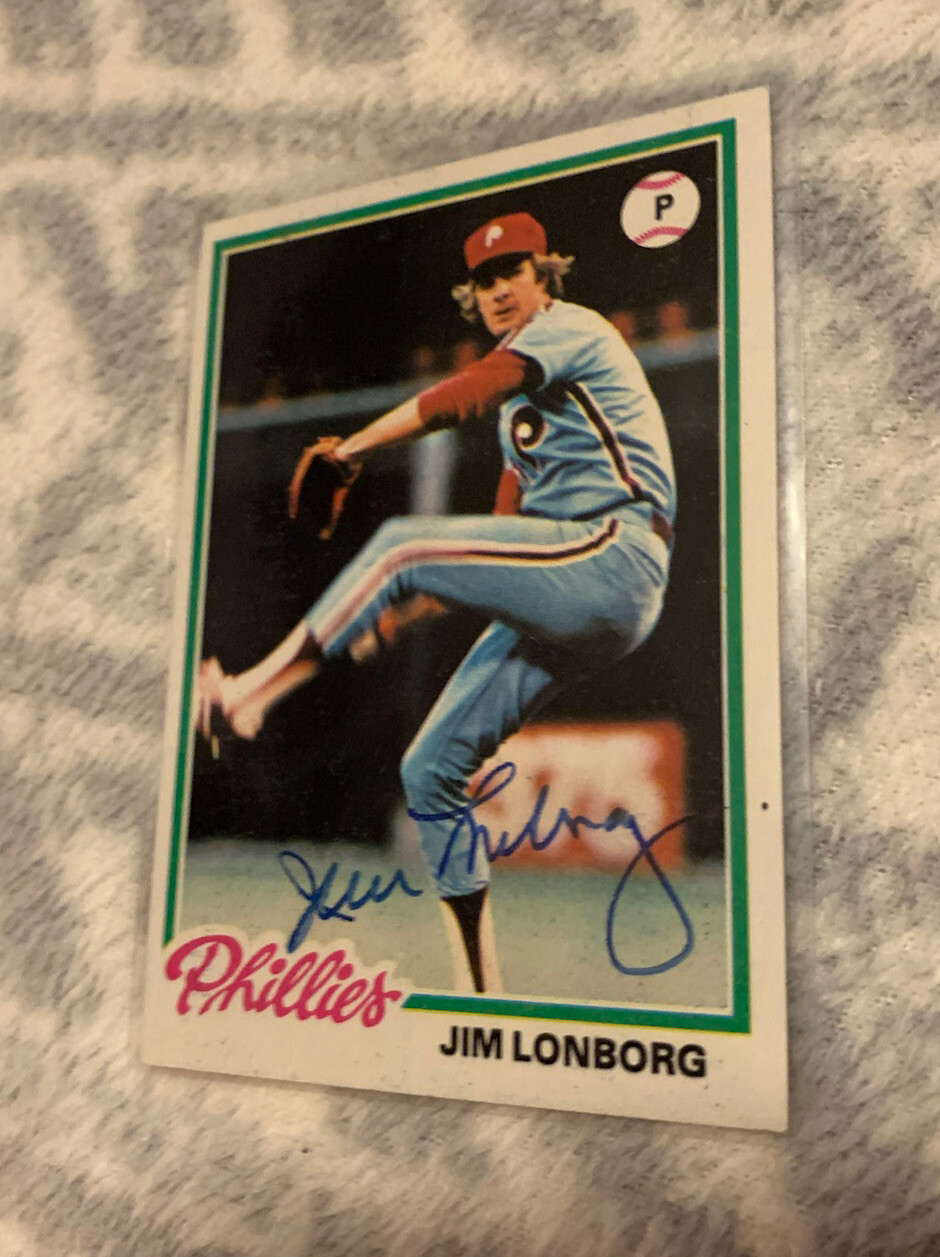 Jim Lonborg Signed Baseball Trading Card Autographed