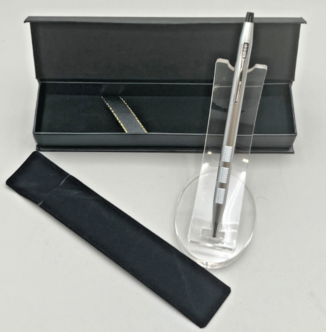 NEW – Open Box Cross Classic Century Satin Chrome Ballpoint Pen #AT0082-14
