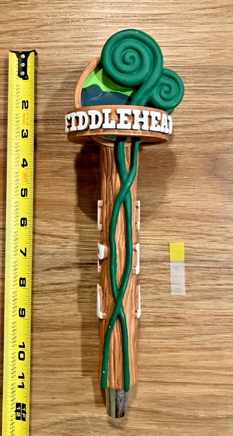 Fiddlehead Beer Tap Handle Knob Top Draft Kegerator Bar Brewing Co. IPA Ceramic
