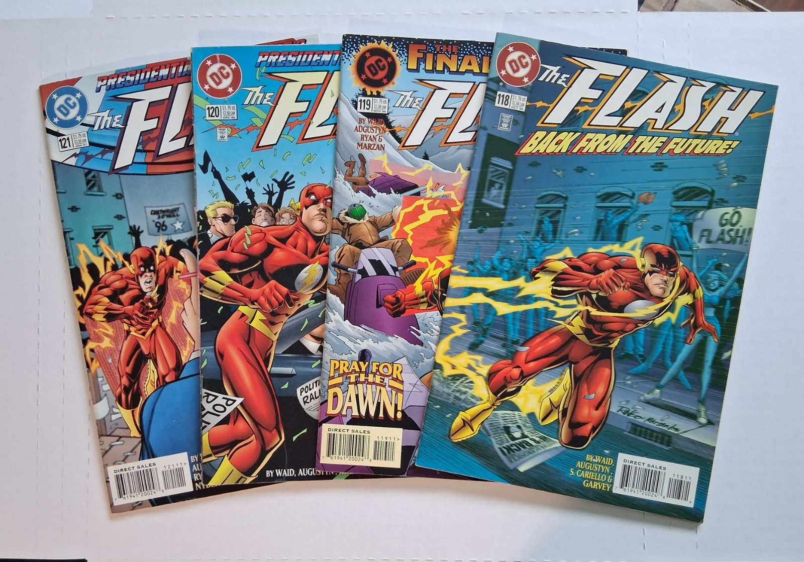 FLASH 118, 119, 120 & 121 Lot of 4 1996 DC Comics Wally West by Mark Waid