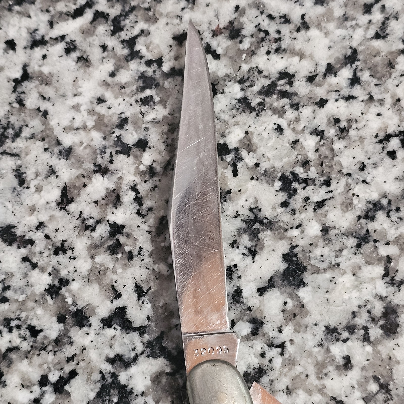 Vintage 1940-1964 CASE XX Stainless Yellow Toothpick Fishing Knife #32095 No Dot