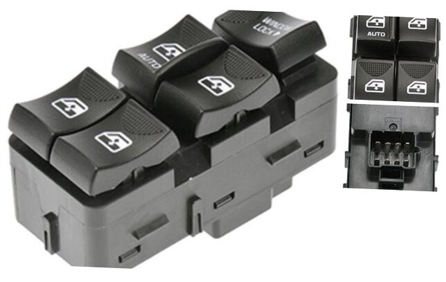 Replacement Black Power Window Switch for 00-05 Chevy Impala Buick 901-001