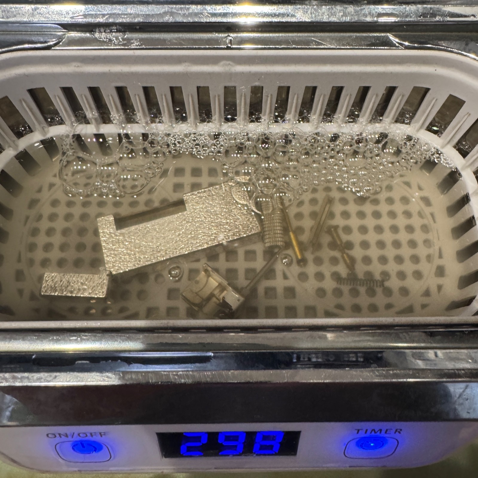 Dunhill Lighter Silver Sand Pattern-Ultrasonically Cleaned_Working