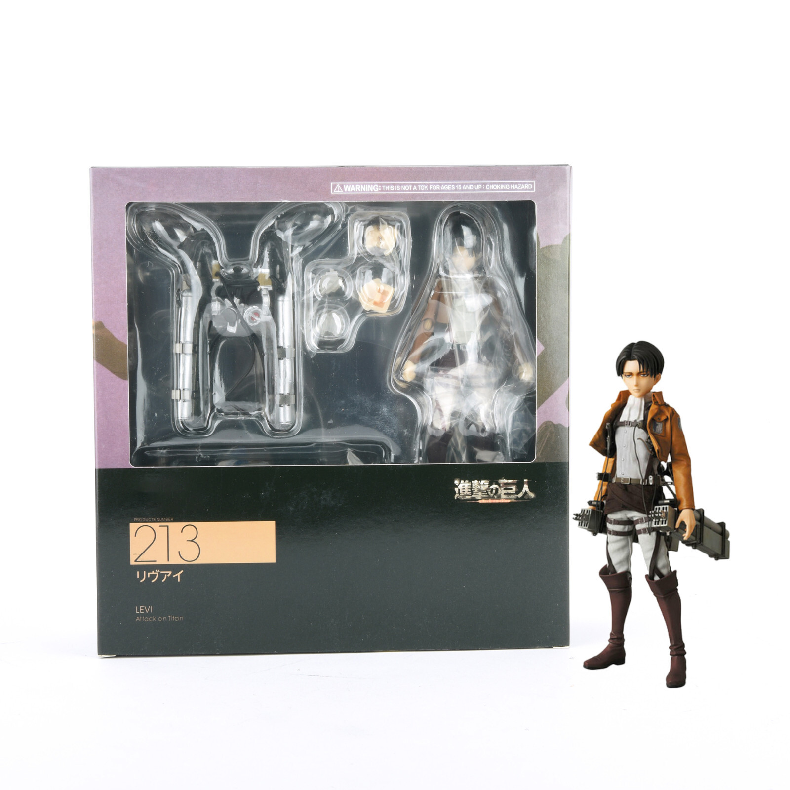 Attack on Titan Levi Shingeki no Kyojin Action Figure w/Accessory 5″ PVC Toys
