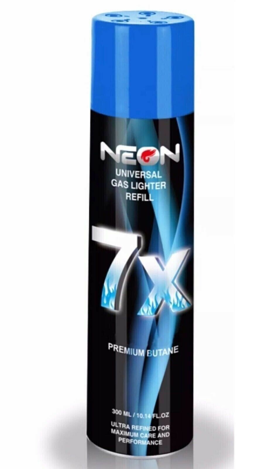 Neon 7X Refined Butane Lighter Gas Fuel Refill 300 mL 10.14 oZ Cartridge