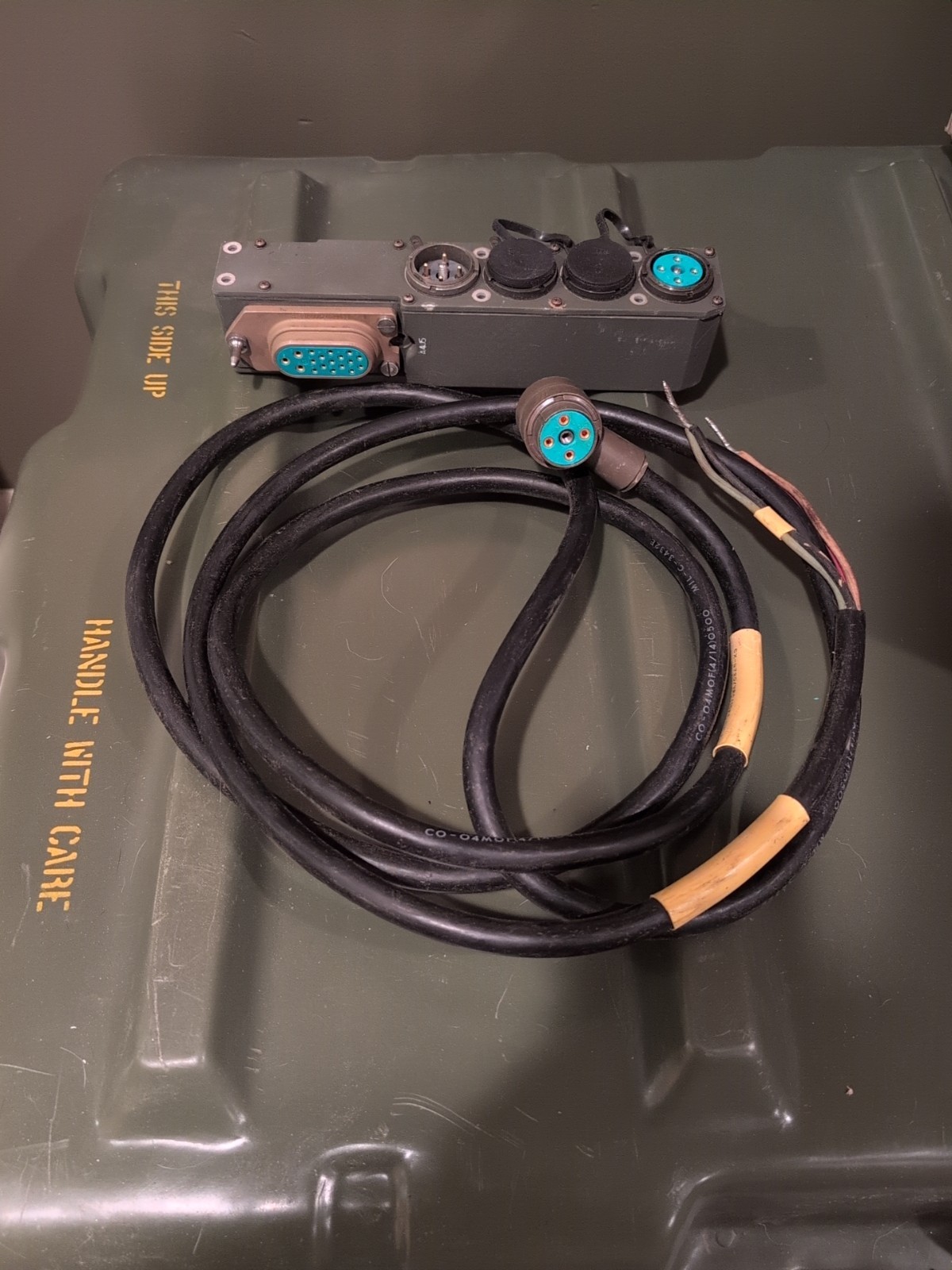 Power Junction Box For VIC-3 Intercom For HMMWV Military vehicle & Battery Cable