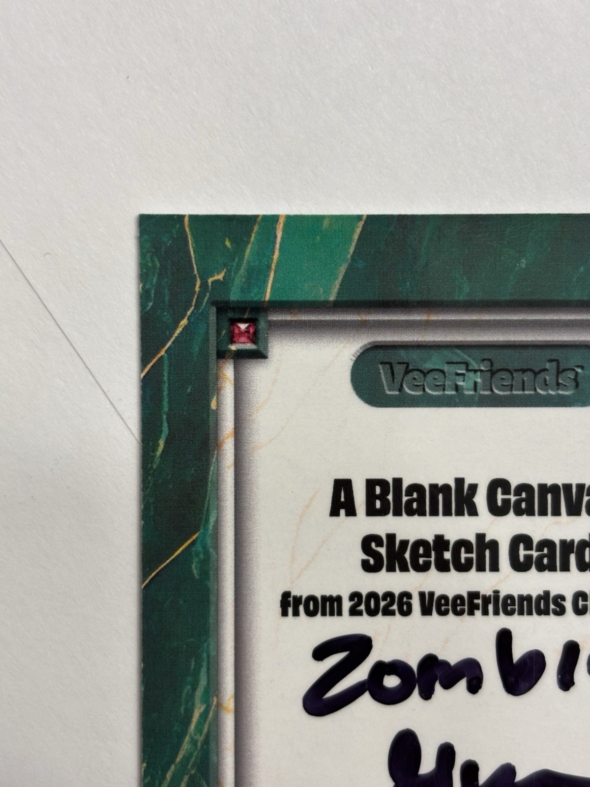 Topps Chrome Veefriends 2026 Blank Canvas Sketch card Zombie By Gary Vee 1/1