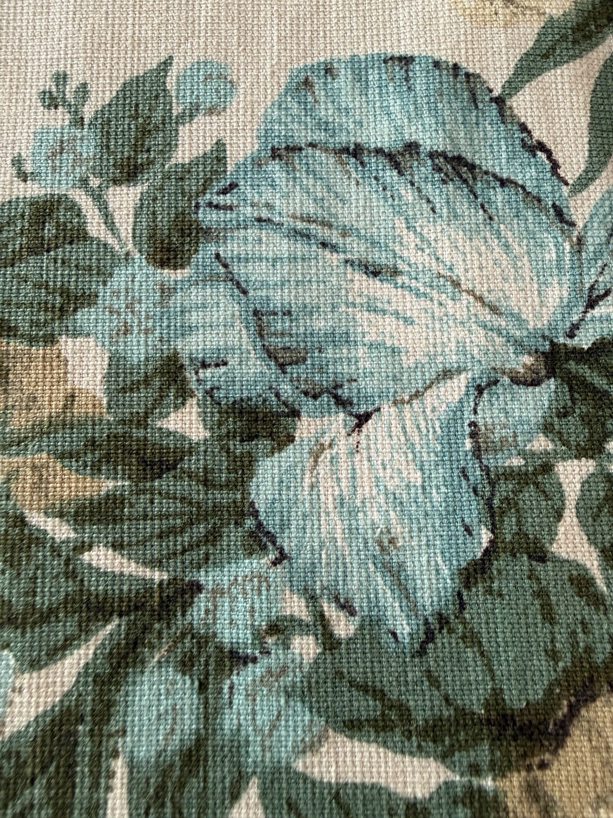 Vintage Butterflies And Flowers XL Pinch Pleat Curtain