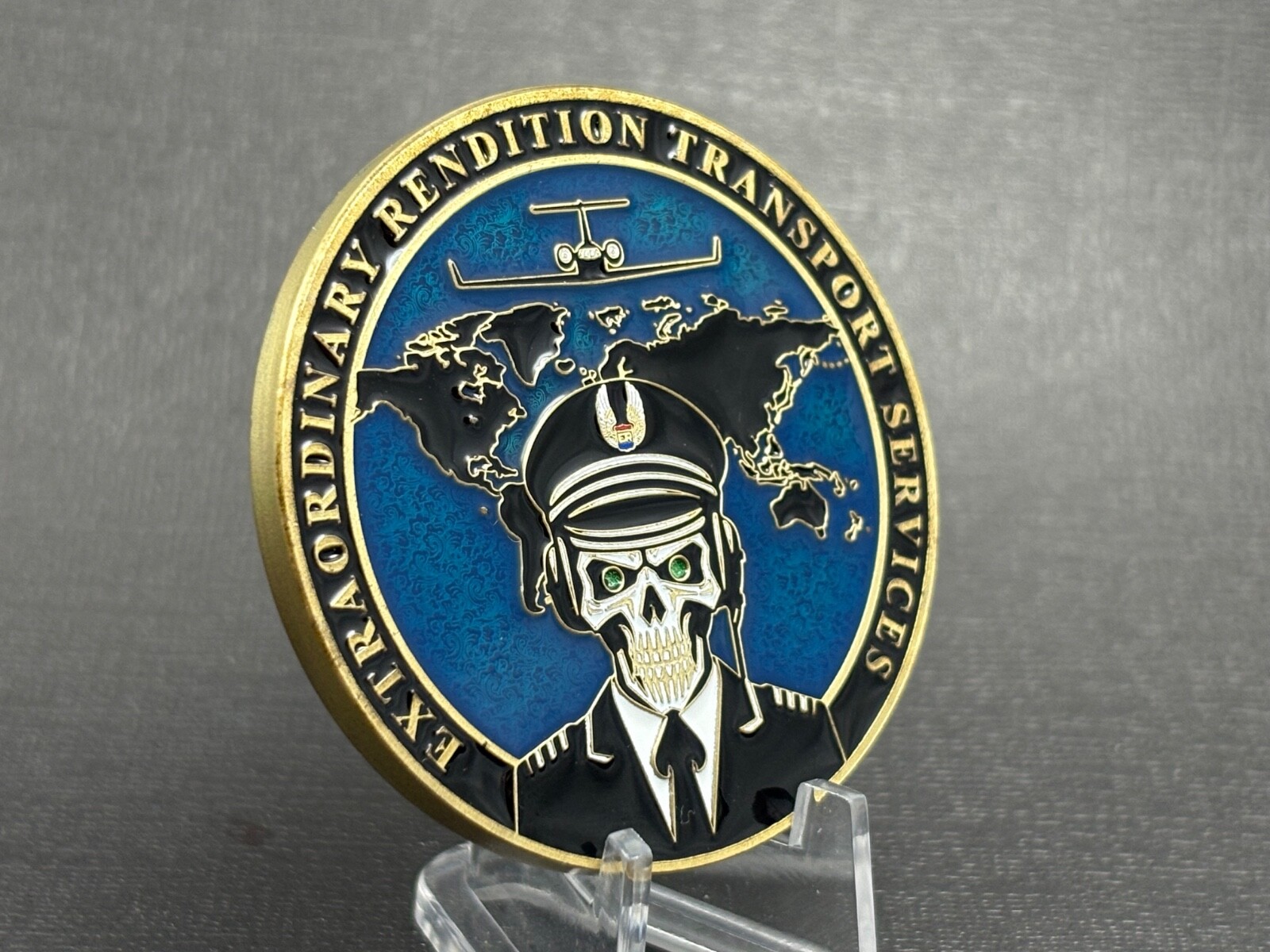2″ CIA EXTRAORDINARY RENDITION CHALLENGE COIN PSYOPS OPERATIONS SOD COVERT