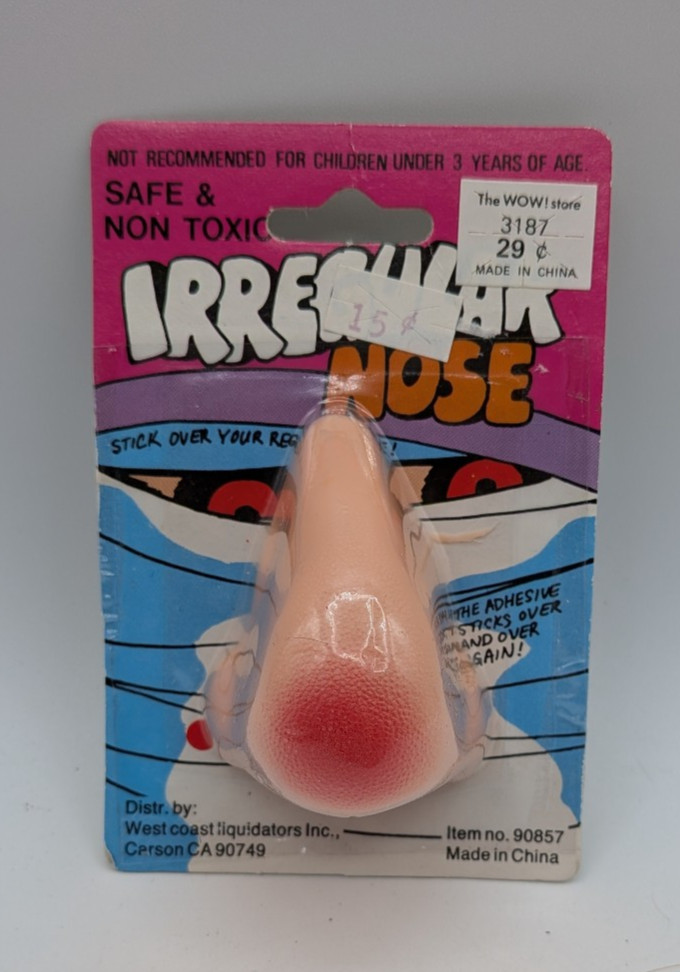 Irregular Nose Disguise Topstone? Halloween Costume Vintage NOS Sealed
