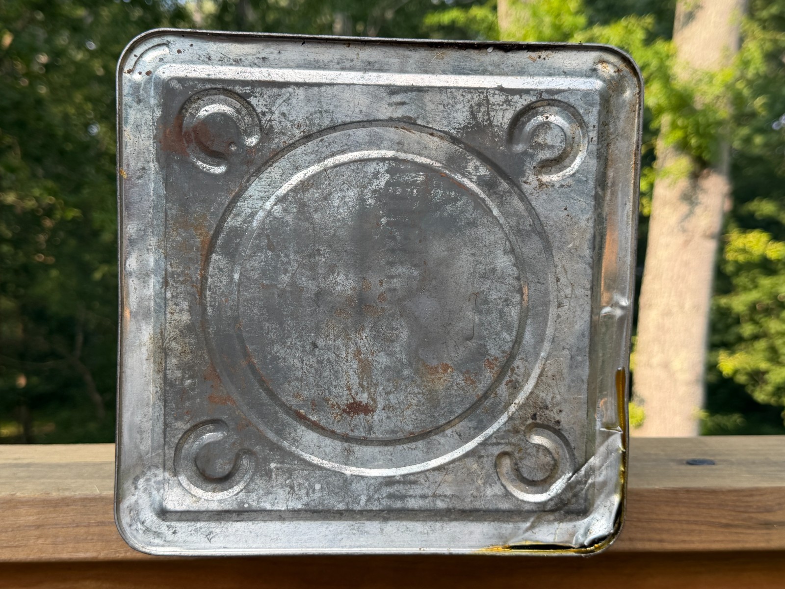 Vintage Square Richfield Five 5 Gallon Oil Can Free Shipping