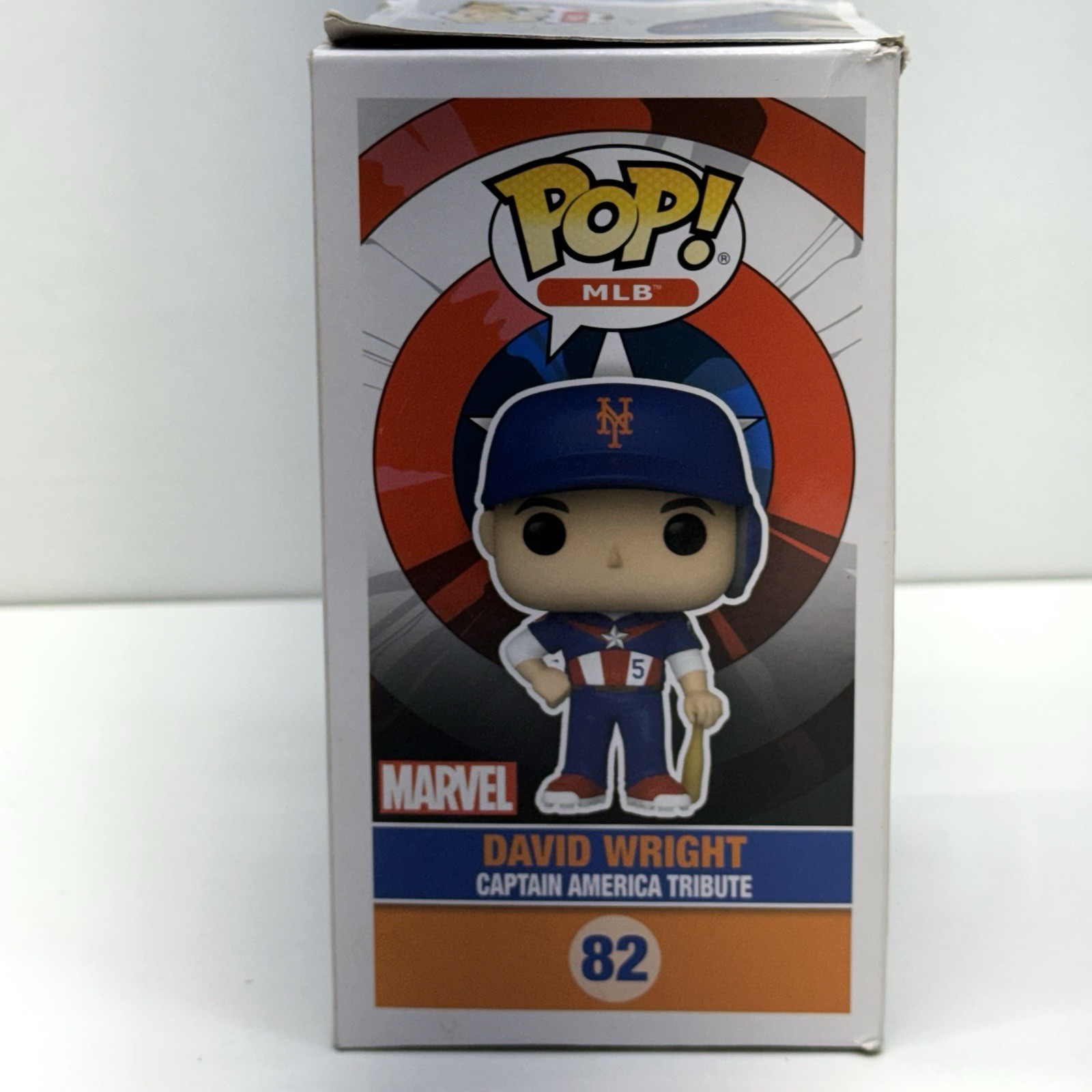 Funko Pop MLB Marvel #82 David Wright Captain America Citi Field Exclusive Mets