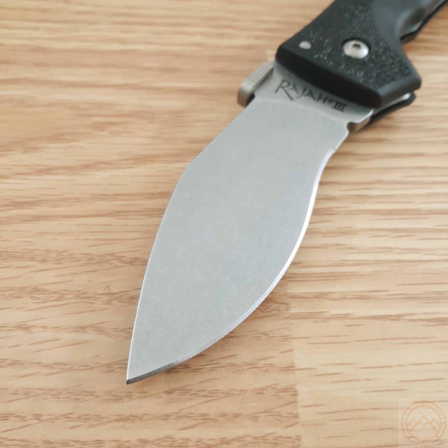 Cold Steel Rajah 3 Folding Knife 3.5″ AUS8 10A Steel Blade Black Griv-Ex Handle