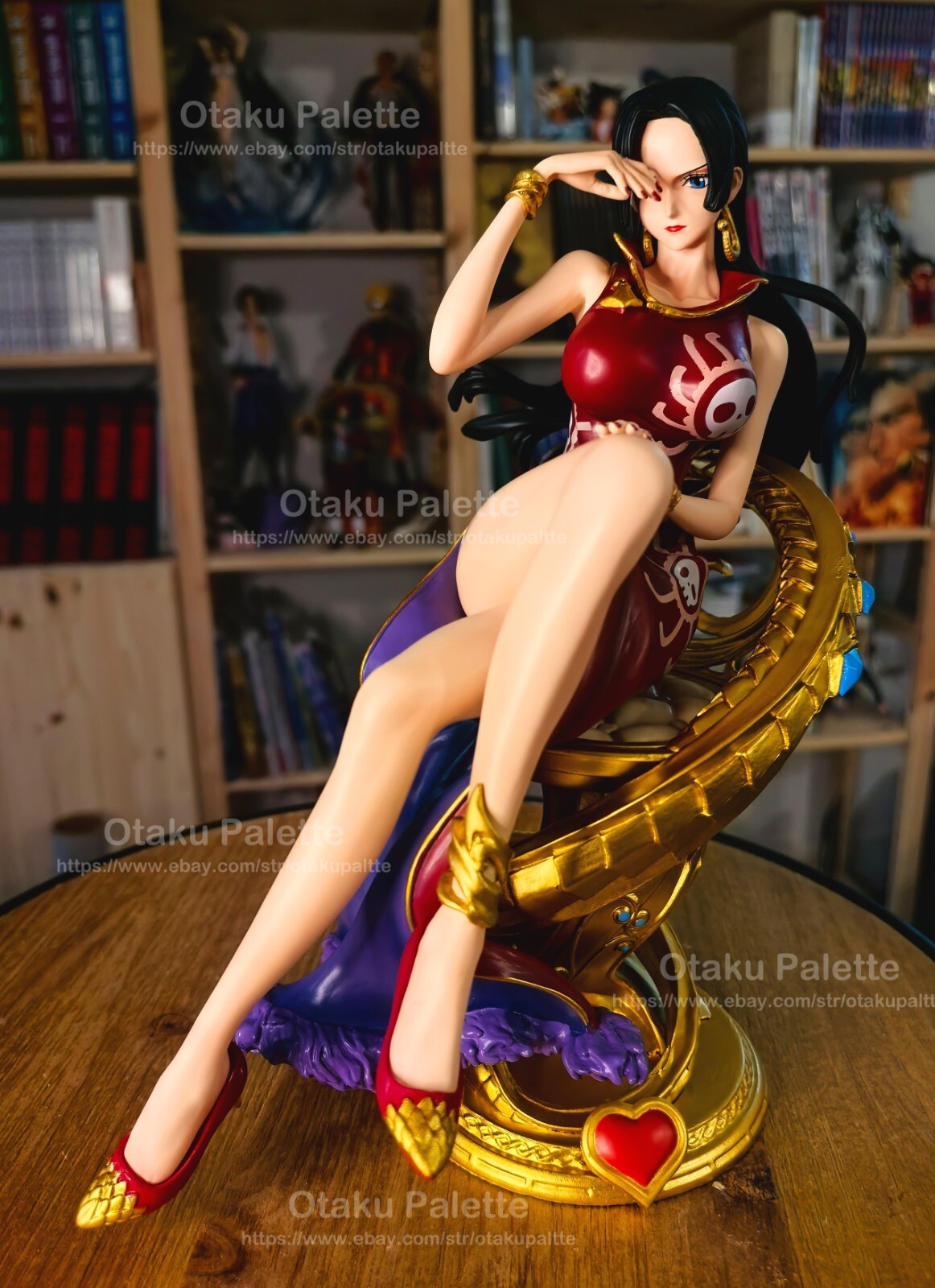 One Piece Boa Hancock Luffy Figure 1/7 Scale Statue Anime Gift Matte Finished GK