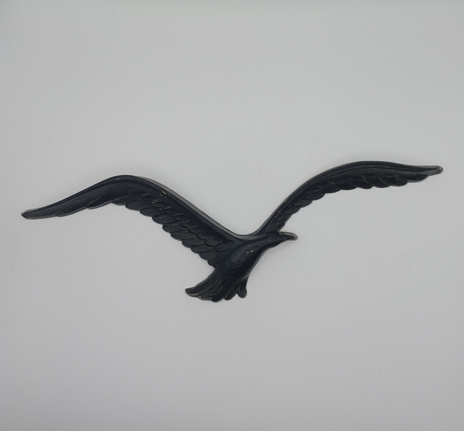 Homco Black Eagle Bird Wall Hanging Emblem Figurine Home Decor