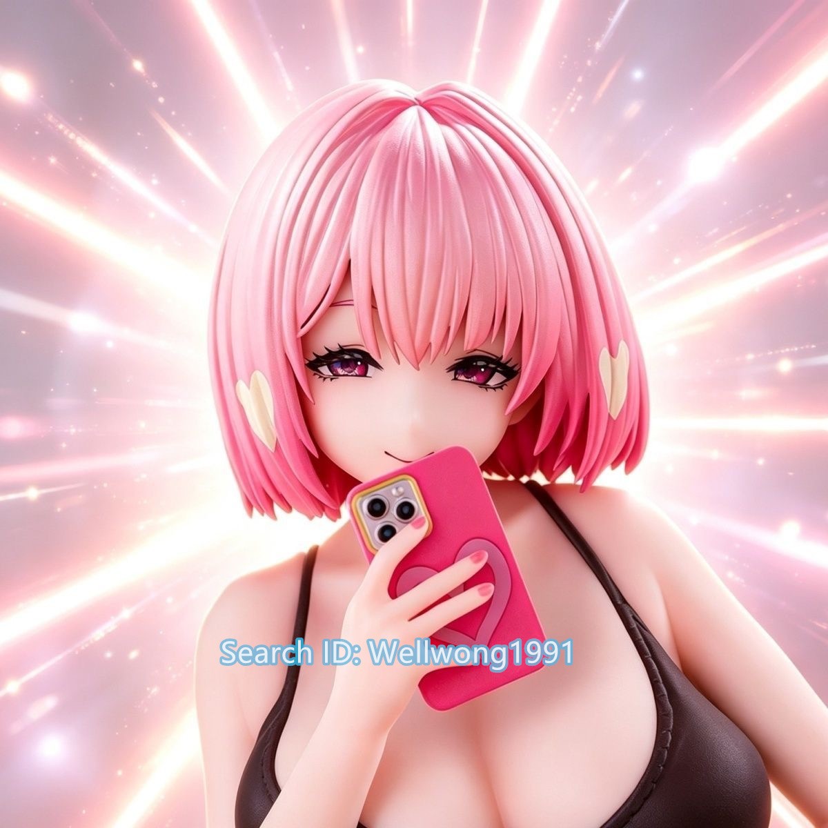 Anime Hentai Sexy Selfie Girl Busty Figure Toy PVC Statue Model 6.5in No Box