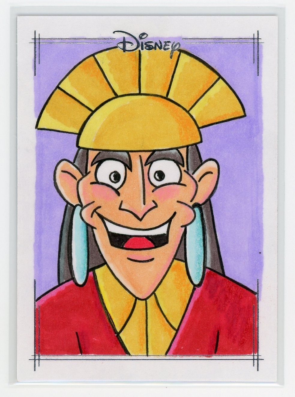 2026 Topps Disney Chrome Sketch Kuzco By Steve Crockett 1/1 Emperors New Groove