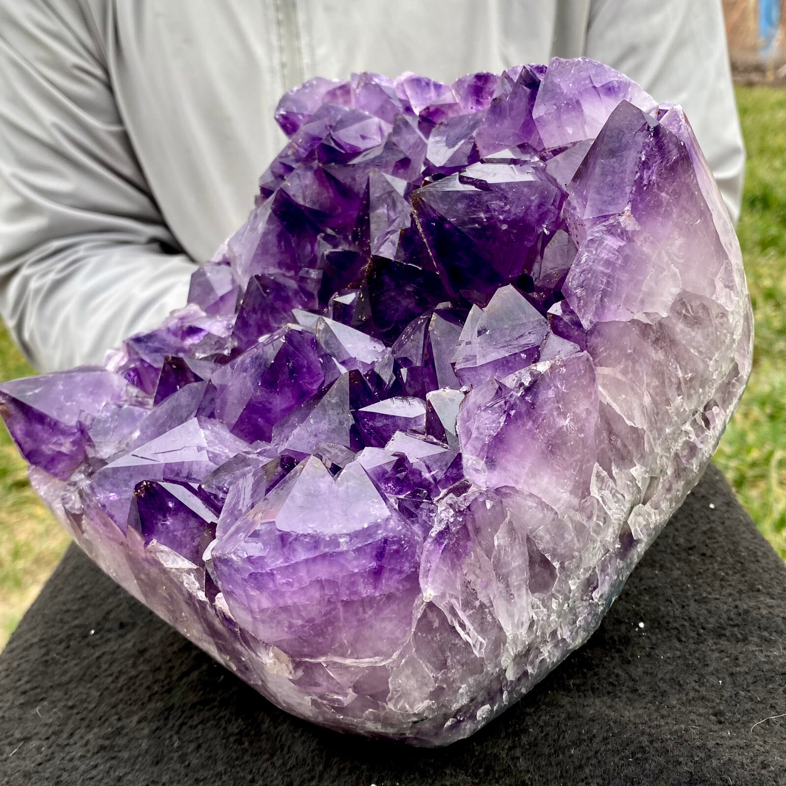 12.56LB Natural Amethyst cluster quartz crystal Raw specimen Healing