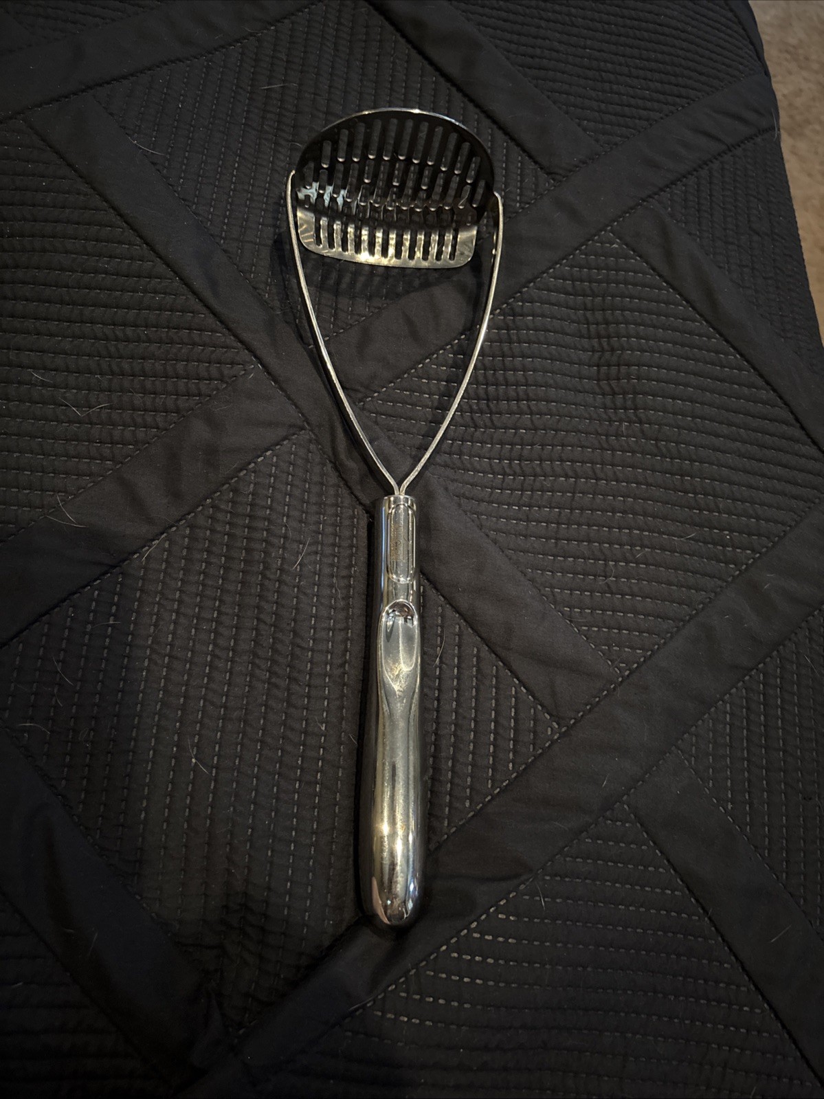 100% All-Clad Stainless Steel Potato Masher 12″ Handheld Kitchen Tool
