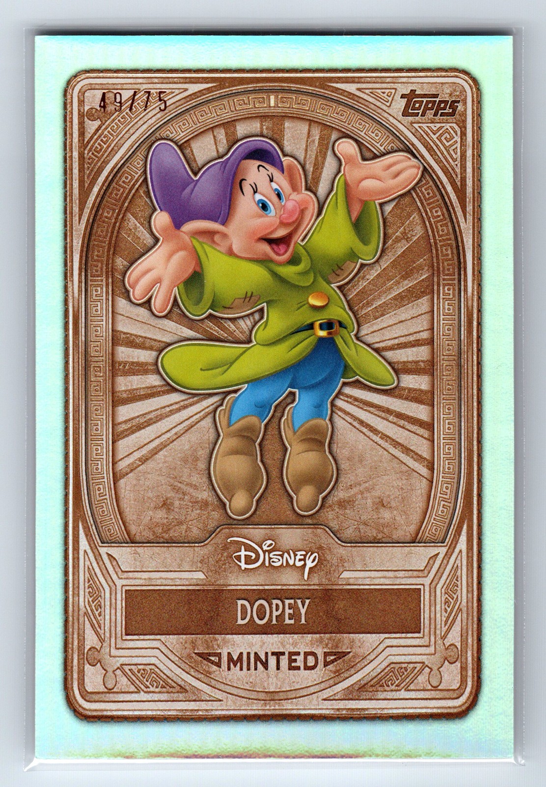 2025 Topps Disney Mint #40 Dopey Green Mint Foil #/49