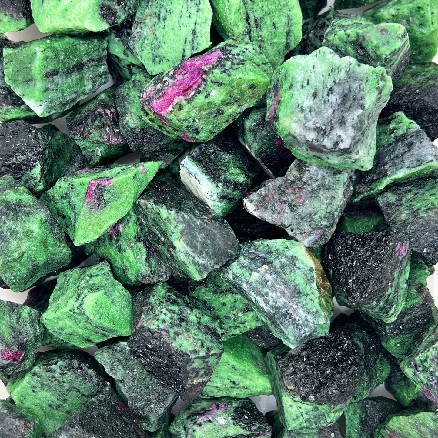 Raw Rough Ruby Zoisite Stone Large Chunks Healing Energy Crystal Mineral Rocks
