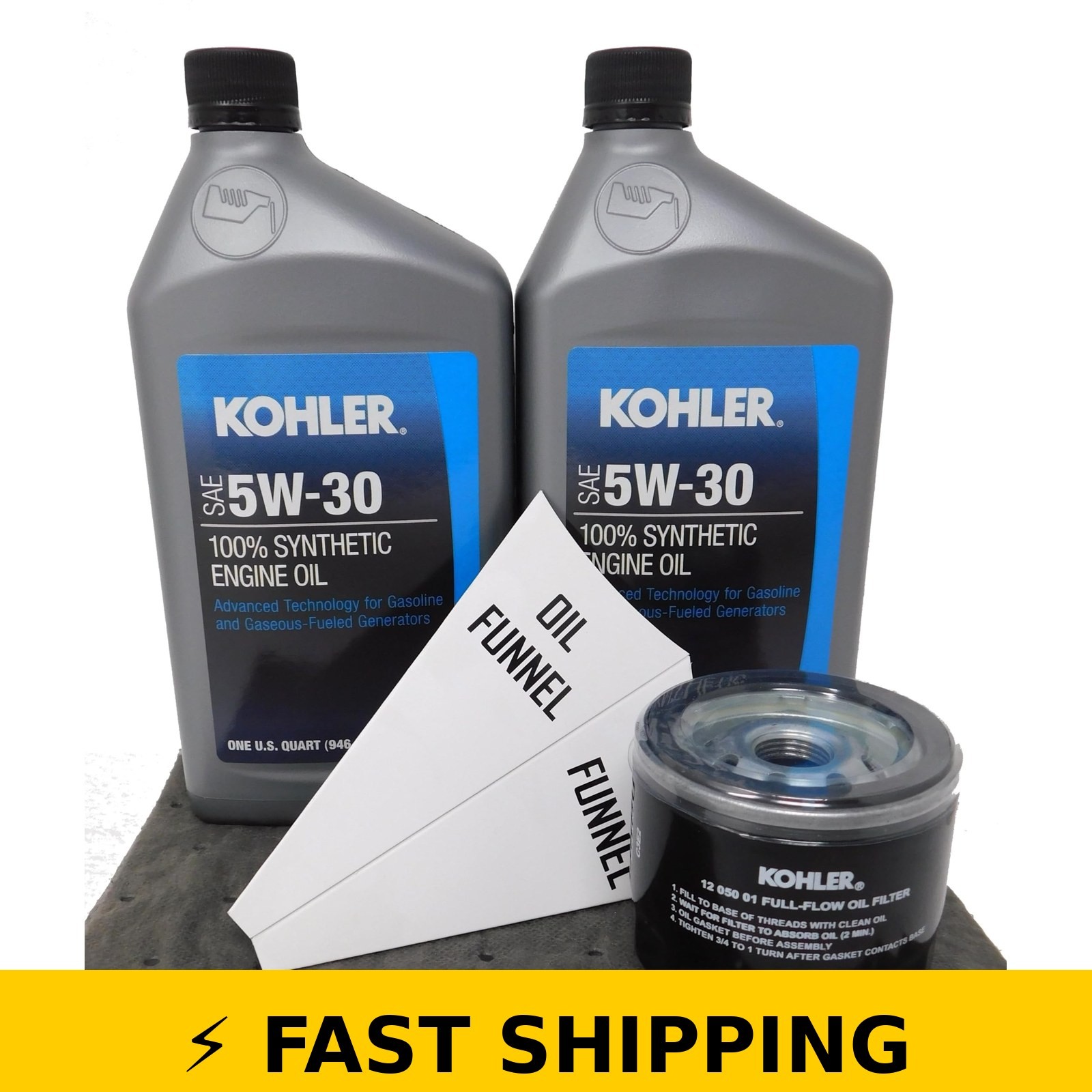 Kohler 5W-30 Full Synthetic Oil Change Kit – 2 Quarts