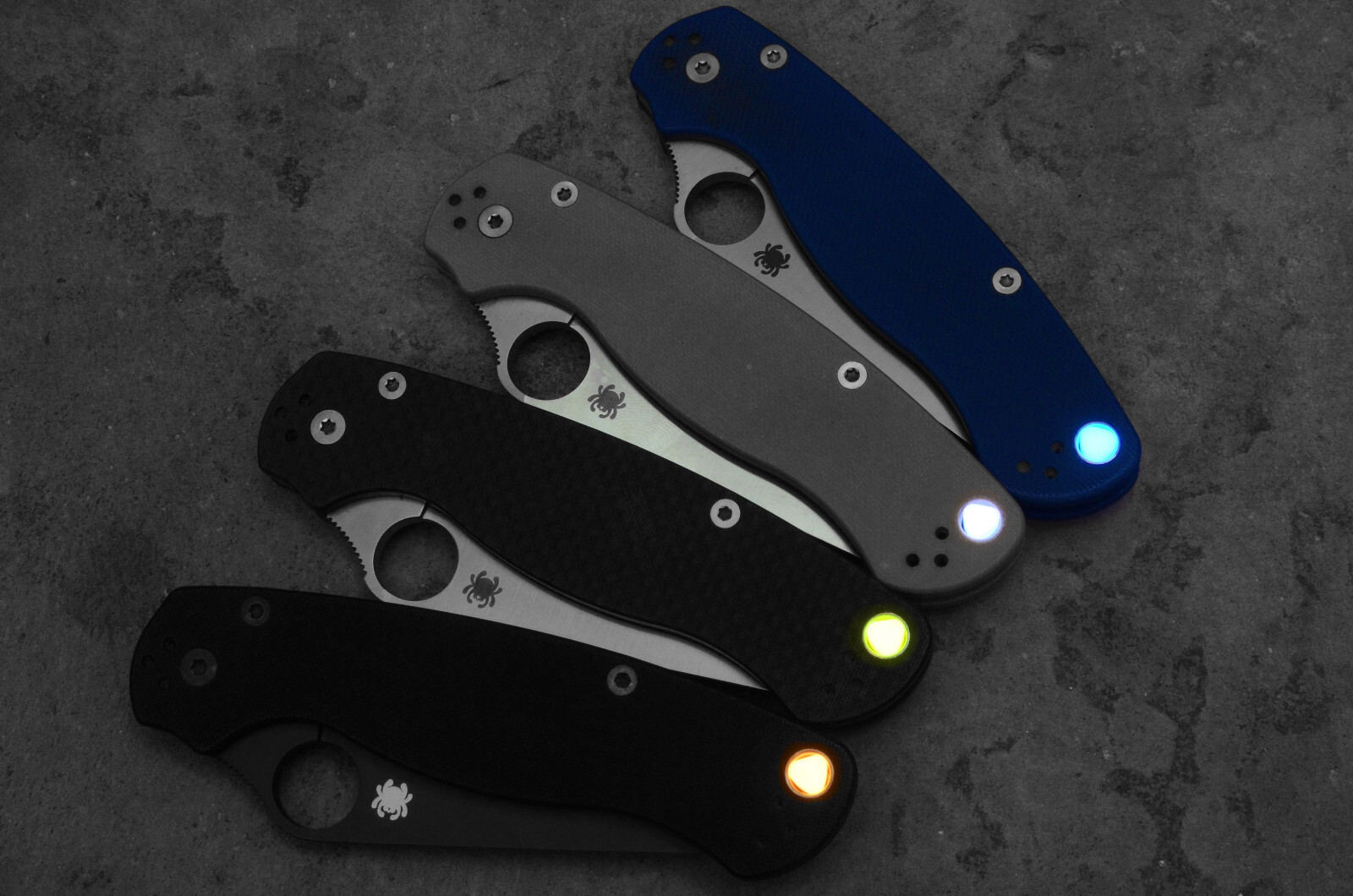 GITD Lanyard Hole Lume Insert – Spyderco Paramilitary 2/3, Para, Military, Manix