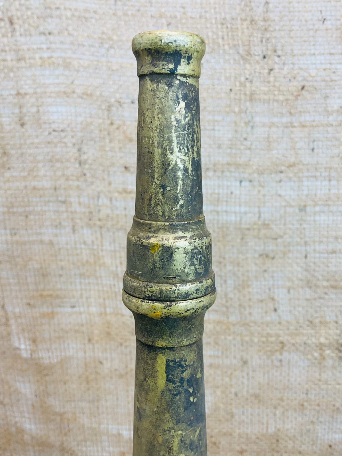 Antique Solid Brass Fire Hose Nozzle 13″ Firefighter Fireman Hose Pipe Tip