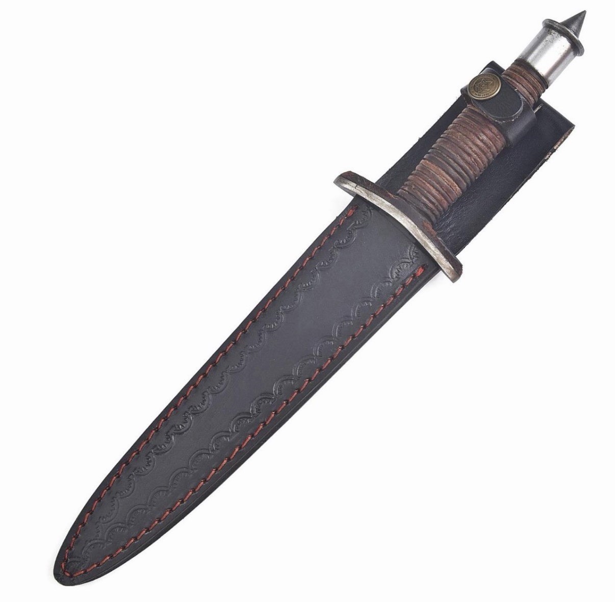 CASE V-42 US Forces WWII Dagger Double Edge Knife Devil’s Brigade Leather Handle