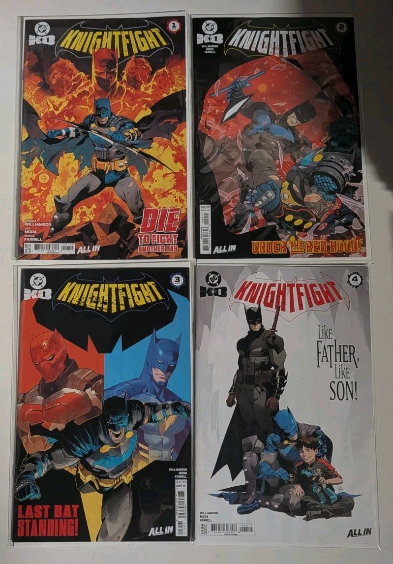 🔑DC K.O. KNIGHTFIGHT (2025) #1-4 VF+ COMPLETE SERIES SET 1ST PRINTINGS COMICS