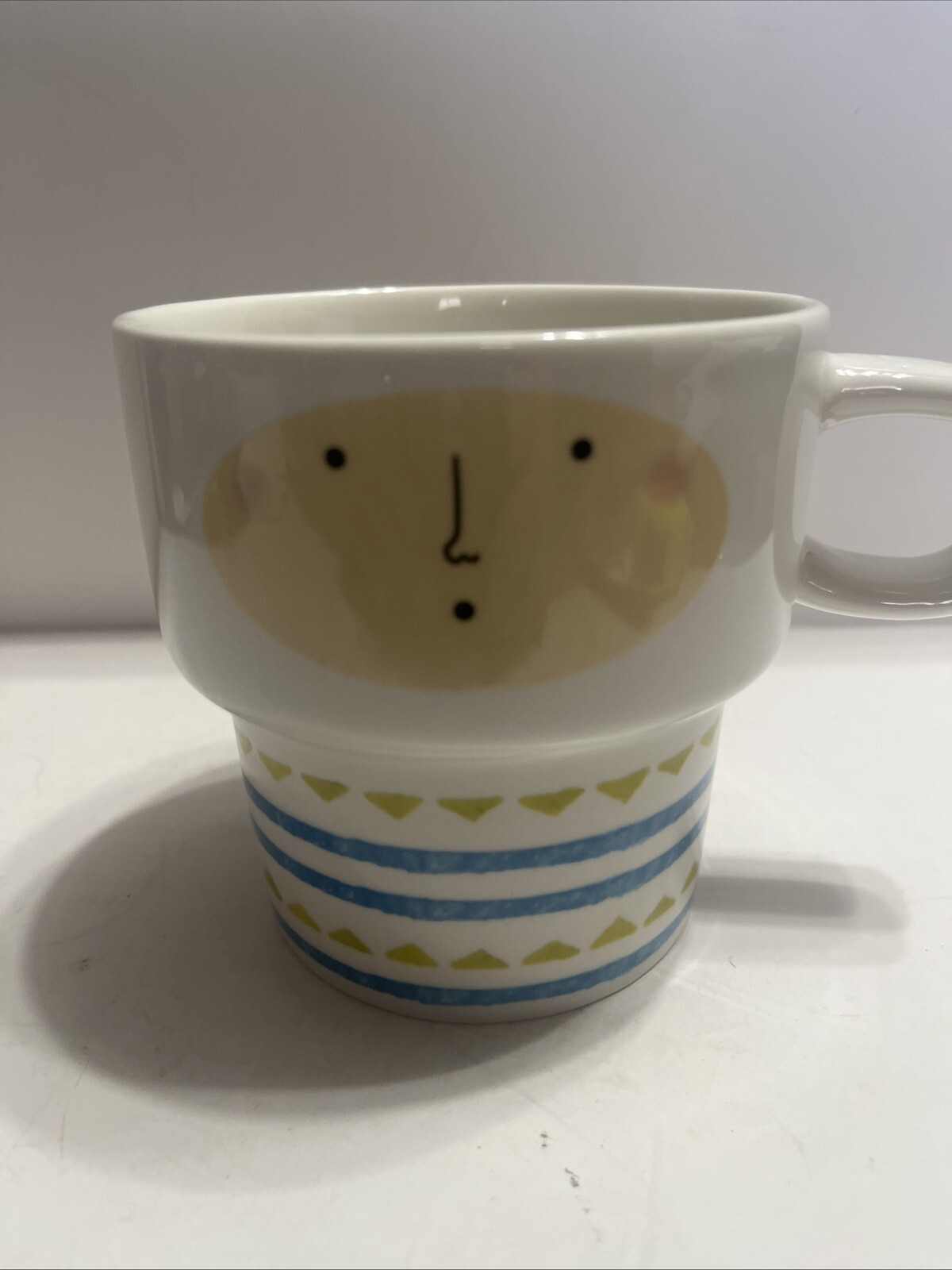 Vintage Cartoon Face Open Mouth Surprise Coffee Mug Cup Design 14 Ounce 280