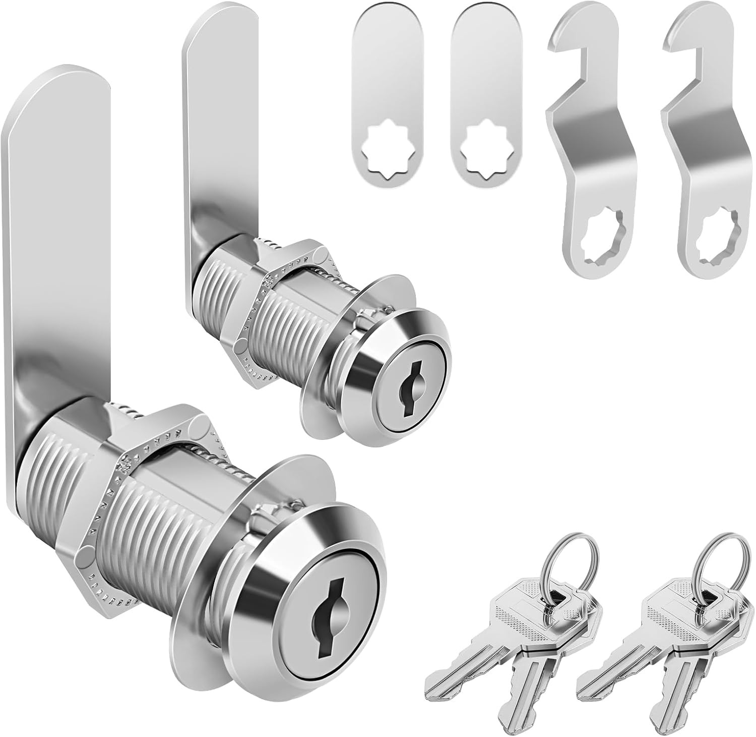 Cabinet Locks Keyed Different 1-3/8″ Cam Lock with Keys Secure Files Drawers RV