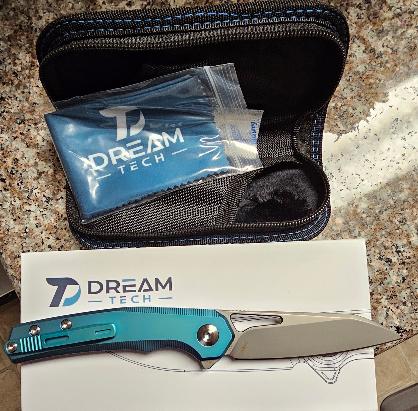 Dream Tech Bohler M390 Anodized Titanium