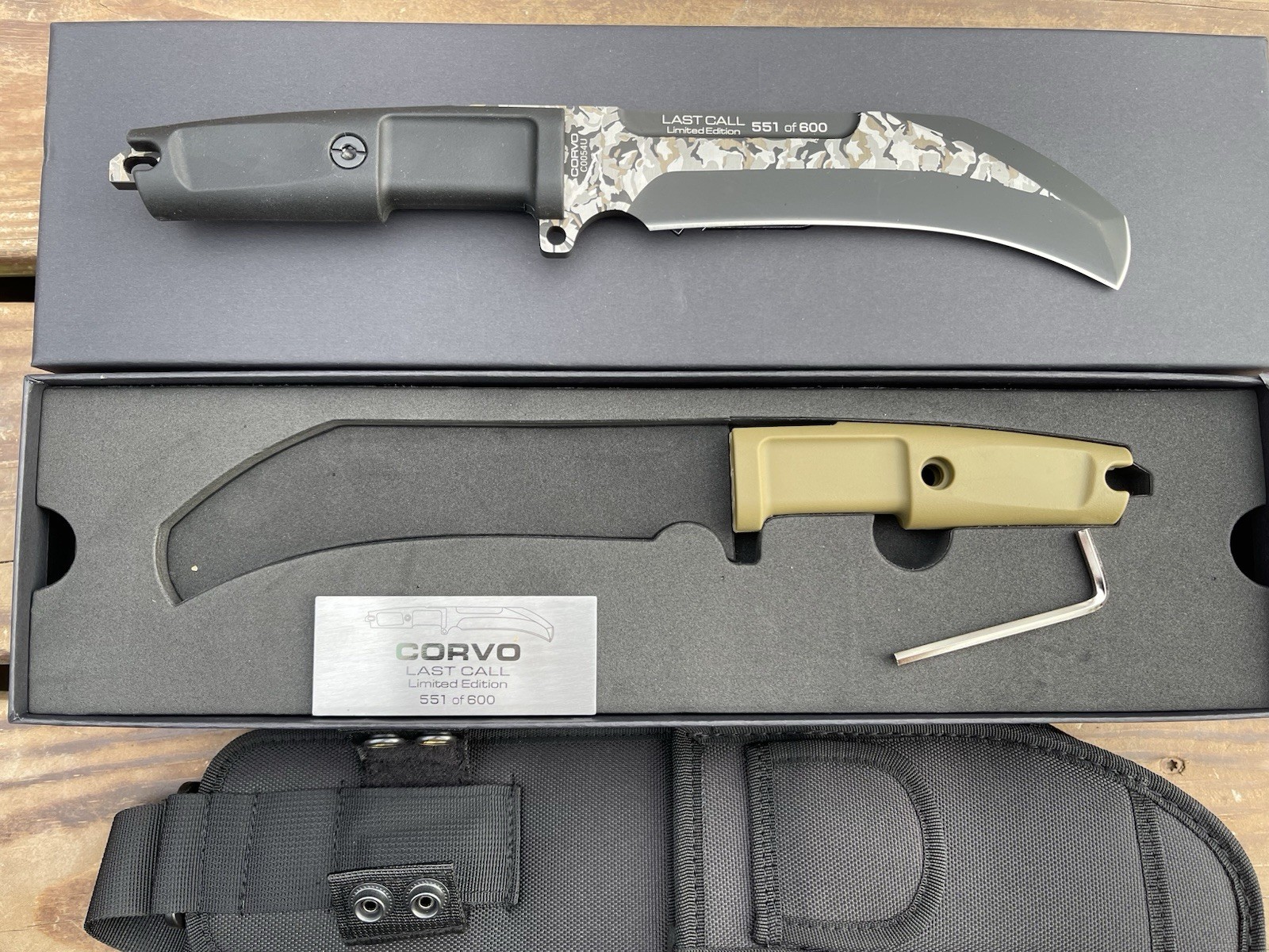 Extrema Ratio Corvo Last Call Reverse Tanto Knife Limited Edition 554/600