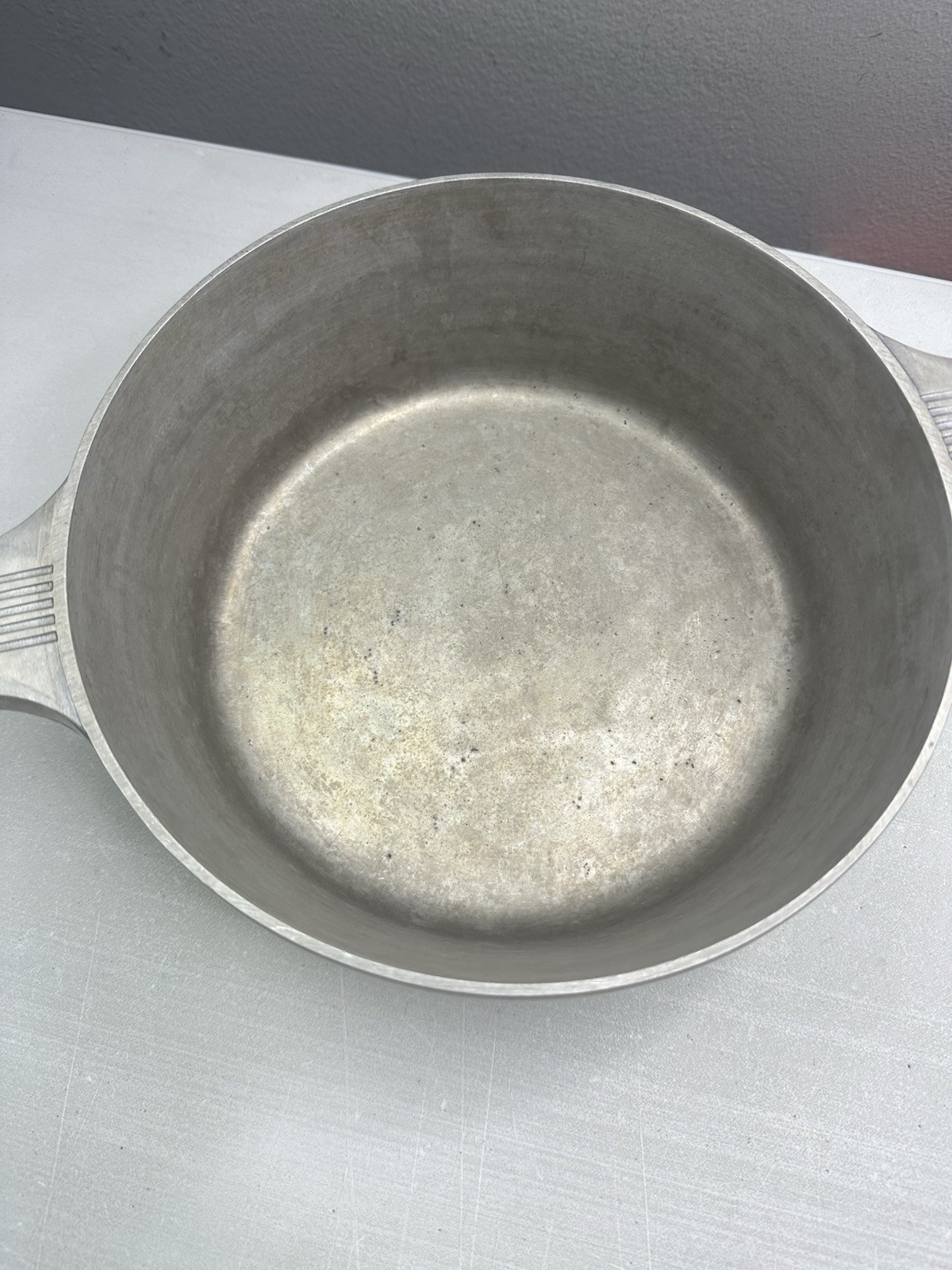 Vintage Wagner Ware MAGNALITE 4056 3.5qt Cast Aluminum Stock Pot Dutch Oven