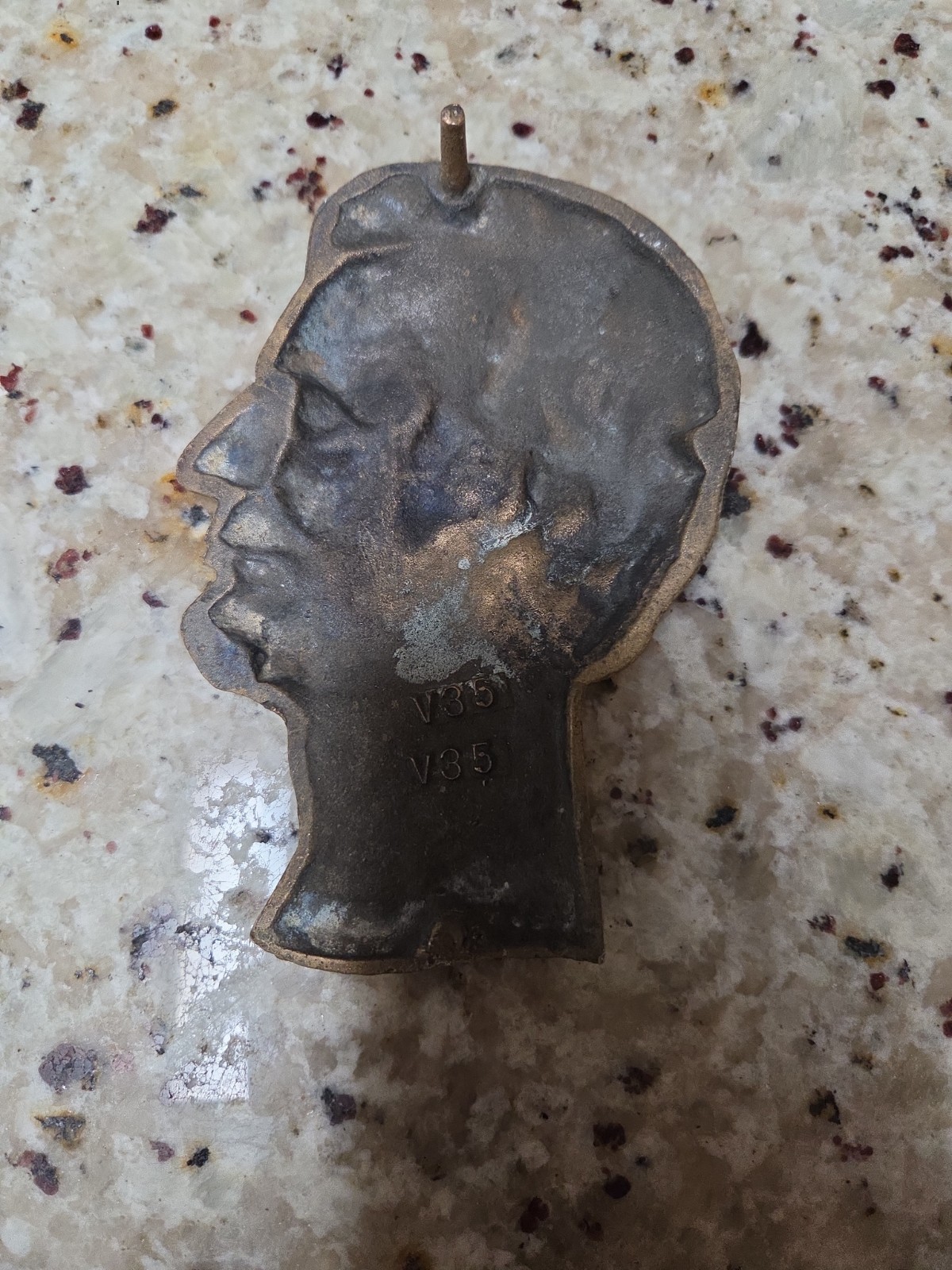 Vintage Cast Solid Bronze Abe Lincoln plaque 7 in. x 5 in. casting
