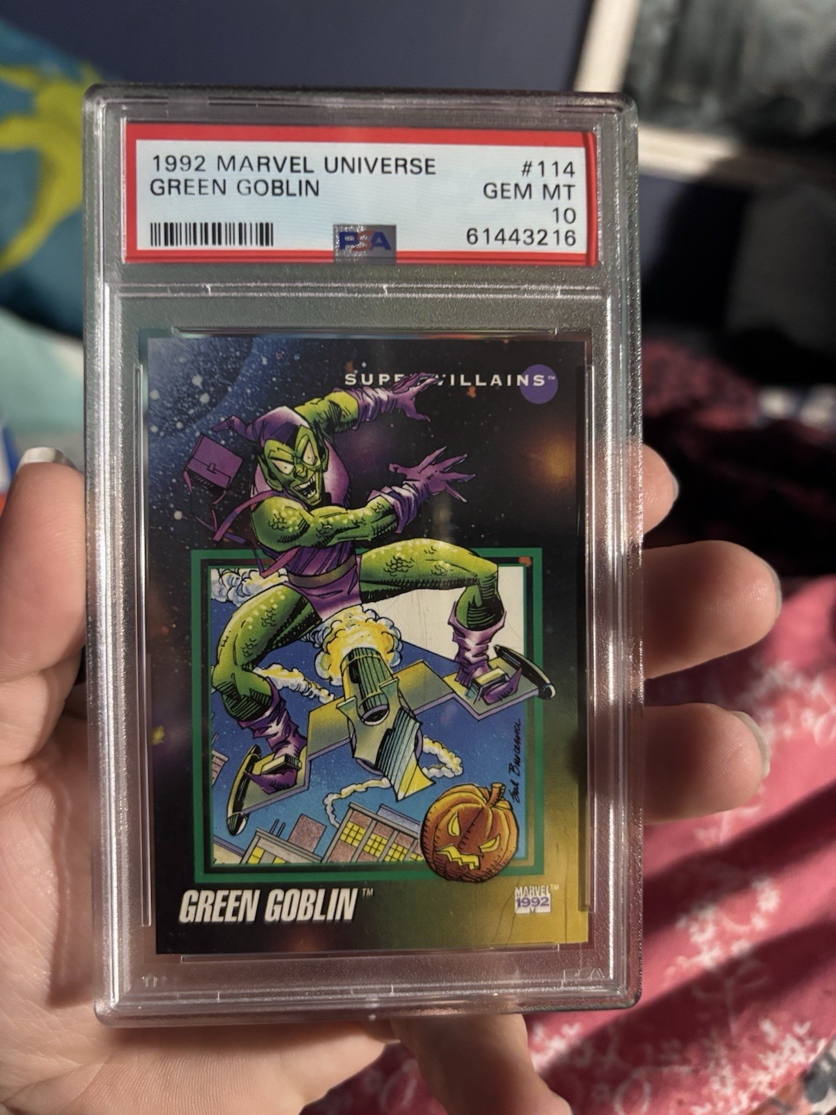 1992 Marvel Universe Green Goblin #114 PSA 10 GEM MINT Spider-Man Villain Marvel