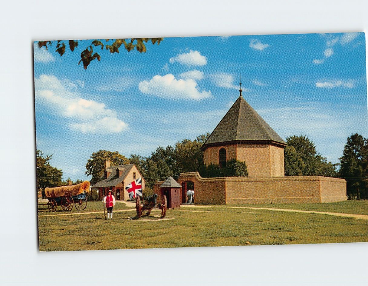 Postcard Magazine and Guardhouse Williamsburg Virginia USA North America