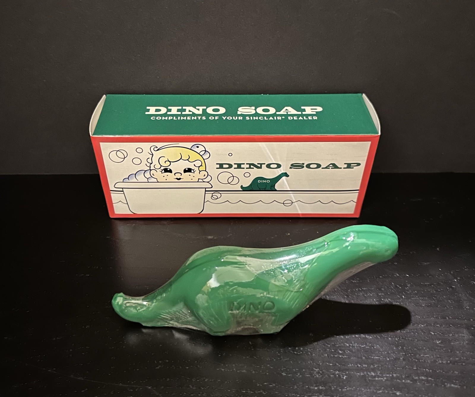 Sinclair Dino Soap – Brontosaurus – Green Dinosaur Soap – New