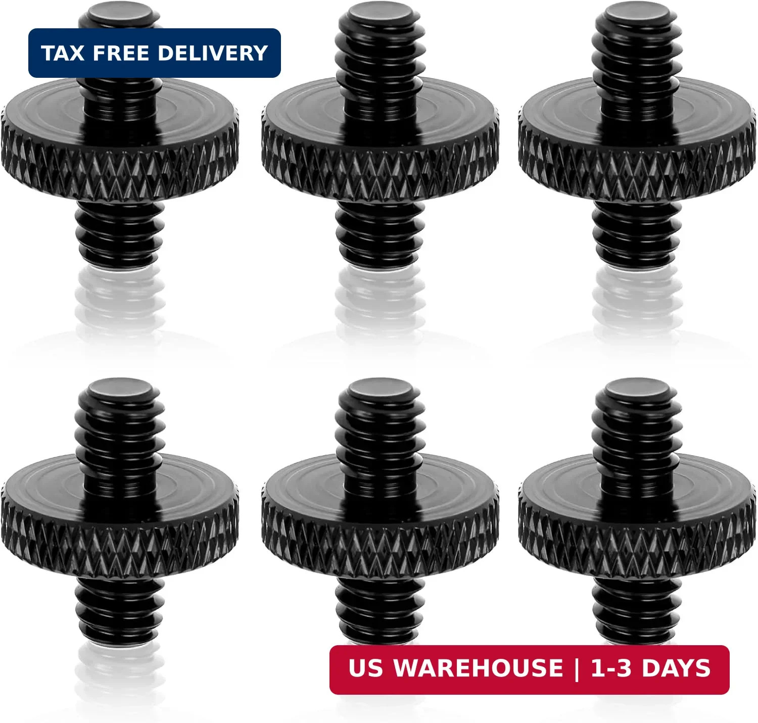 Standard 1/4-20 Male to 1/4-20 Male Threaded Tripod Screw Adapter Standard