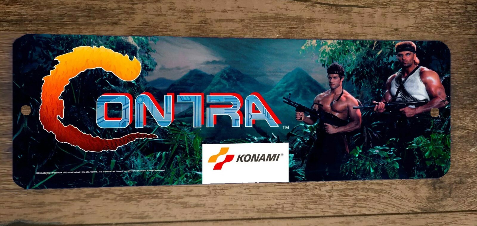 Contra Video Game 3×12 Metal Wall Sign Marquee Banner